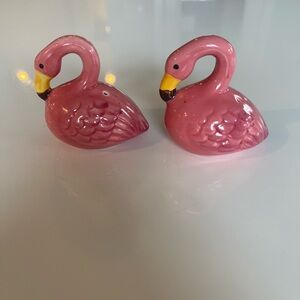 Pink Flamingo Salt & Pepper Shakers